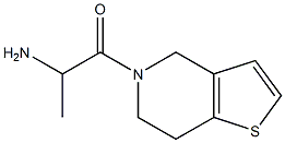 1-(6,7-dihydrothieno[3,2-c]pyridin-5(4H)-yl)-1-oxopropan-2-amine Struktur