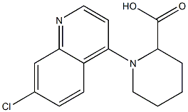 1-(7-chloroquinolin-4-yl)piperidine-2-carboxylic acid Struktur