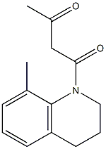 1-(8-methyl-1,2,3,4-tetrahydroquinolin-1-yl)butane-1,3-dione Struktur