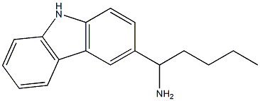 1-(9H-carbazol-3-yl)pentan-1-amine Struktur