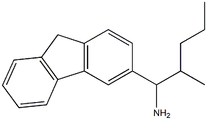 1-(9H-fluoren-3-yl)-2-methylpentan-1-amine Struktur