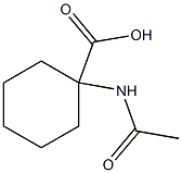 1-(acetylamino)cyclohexanecarboxylic acid Struktur