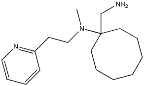 1-(aminomethyl)-N-methyl-N-[2-(pyridin-2-yl)ethyl]cyclooctan-1-amine Struktur