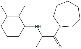 1-(azepan-1-yl)-2-[(2,3-dimethylcyclohexyl)amino]propan-1-one Struktur