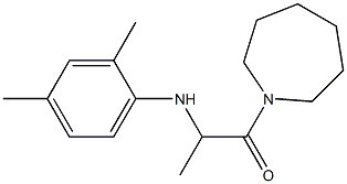 1-(azepan-1-yl)-2-[(2,4-dimethylphenyl)amino]propan-1-one Struktur