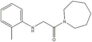 1-(azepan-1-yl)-2-[(2-methylphenyl)amino]ethan-1-one Struktur