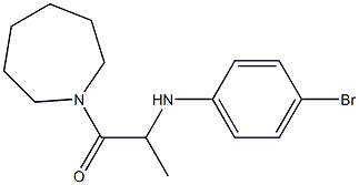 1-(azepan-1-yl)-2-[(4-bromophenyl)amino]propan-1-one Struktur