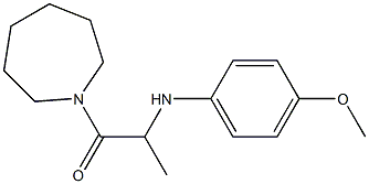 1-(azepan-1-yl)-2-[(4-methoxyphenyl)amino]propan-1-one Struktur