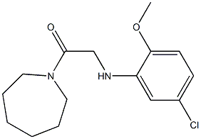 1-(azepan-1-yl)-2-[(5-chloro-2-methoxyphenyl)amino]ethan-1-one Struktur