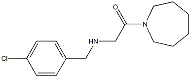 1-(azepan-1-yl)-2-{[(4-chlorophenyl)methyl]amino}ethan-1-one Struktur