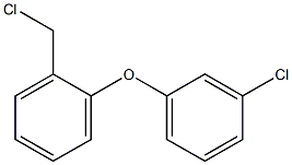 1-(chloromethyl)-2-(3-chlorophenoxy)benzene Struktur