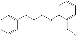 1-(chloromethyl)-2-(3-phenylpropoxy)benzene Struktur