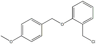 1-(chloromethyl)-2-[(4-methoxyphenyl)methoxy]benzene Struktur