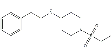 1-(ethanesulfonyl)-N-(2-phenylpropyl)piperidin-4-amine Struktur