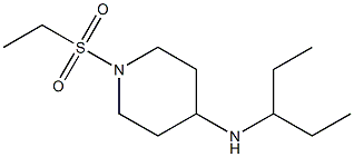 1-(ethanesulfonyl)-N-(pentan-3-yl)piperidin-4-amine Struktur