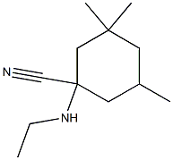 1-(ethylamino)-3,3,5-trimethylcyclohexane-1-carbonitrile Struktur