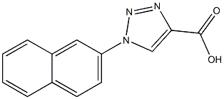 1-(naphthalen-2-yl)-1H-1,2,3-triazole-4-carboxylic acid Struktur