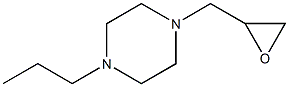 1-(oxiran-2-ylmethyl)-4-propylpiperazine Struktur