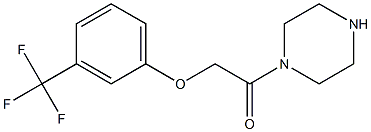 1-(piperazin-1-yl)-2-[3-(trifluoromethyl)phenoxy]ethan-1-one Struktur