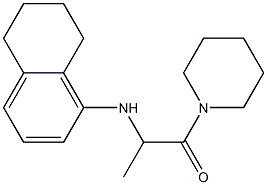 1-(piperidin-1-yl)-2-(5,6,7,8-tetrahydronaphthalen-1-ylamino)propan-1-one Struktur