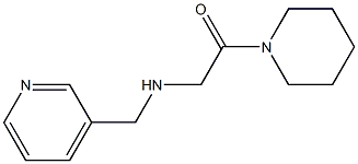 1-(piperidin-1-yl)-2-[(pyridin-3-ylmethyl)amino]ethan-1-one Struktur