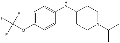 1-(propan-2-yl)-N-[4-(trifluoromethoxy)phenyl]piperidin-4-amine Struktur