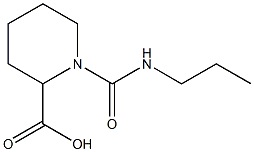 1-(propylcarbamoyl)piperidine-2-carboxylic acid Struktur