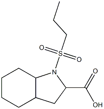 1-(propylsulfonyl)octahydro-1H-indole-2-carboxylic acid Struktur