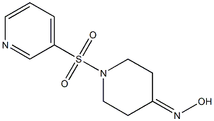 1-(pyridin-3-ylsulfonyl)piperidin-4-one oxime Struktur