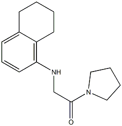 1-(pyrrolidin-1-yl)-2-(5,6,7,8-tetrahydronaphthalen-1-ylamino)ethan-1-one Struktur