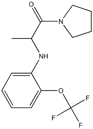 1-(pyrrolidin-1-yl)-2-{[2-(trifluoromethoxy)phenyl]amino}propan-1-one Struktur