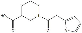 1-(thien-2-ylacetyl)piperidine-3-carboxylic acid Struktur