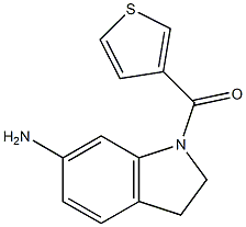 1-(thiophen-3-ylcarbonyl)-2,3-dihydro-1H-indol-6-amine Struktur