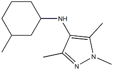 1,3,5-trimethyl-N-(3-methylcyclohexyl)-1H-pyrazol-4-amine Struktur