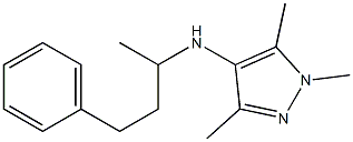 1,3,5-trimethyl-N-(4-phenylbutan-2-yl)-1H-pyrazol-4-amine Struktur