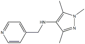 1,3,5-trimethyl-N-(pyridin-4-ylmethyl)-1H-pyrazol-4-amine Struktur