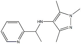 1,3,5-trimethyl-N-[1-(pyridin-2-yl)ethyl]-1H-pyrazol-4-amine Struktur