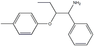 1-[(1-amino-1-phenylbutan-2-yl)oxy]-4-methylbenzene Struktur