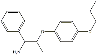 1-[(1-amino-1-phenylpropan-2-yl)oxy]-4-propoxybenzene Struktur