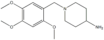 1-[(2,4,5-trimethoxyphenyl)methyl]piperidin-4-amine Struktur