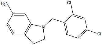 1-[(2,4-dichlorophenyl)methyl]-2,3-dihydro-1H-indol-6-amine Struktur