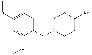 1-[(2,4-dimethoxyphenyl)methyl]piperidin-4-amine Struktur