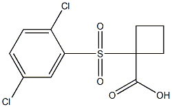 1-[(2,5-dichlorophenyl)sulfonyl]cyclobutanecarboxylic acid Struktur