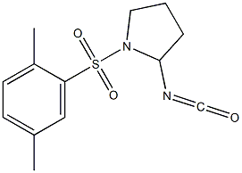 1-[(2,5-dimethylbenzene)sulfonyl]-2-isocyanatopyrrolidine Struktur