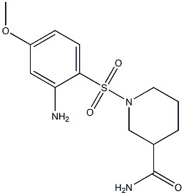 1-[(2-amino-4-methoxybenzene)sulfonyl]piperidine-3-carboxamide Struktur