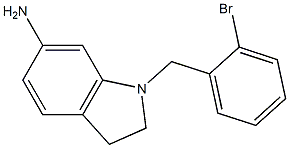 1-[(2-bromophenyl)methyl]-2,3-dihydro-1H-indol-6-amine Struktur