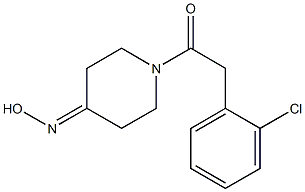 1-[(2-chlorophenyl)acetyl]piperidin-4-one oxime Struktur