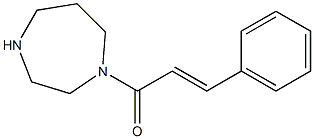 1-[(2E)-3-phenylprop-2-enoyl]-1,4-diazepane Struktur