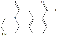 1-[(2-nitrophenyl)acetyl]piperazine Struktur