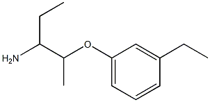 1-[(3-aminopentan-2-yl)oxy]-3-ethylbenzene Struktur